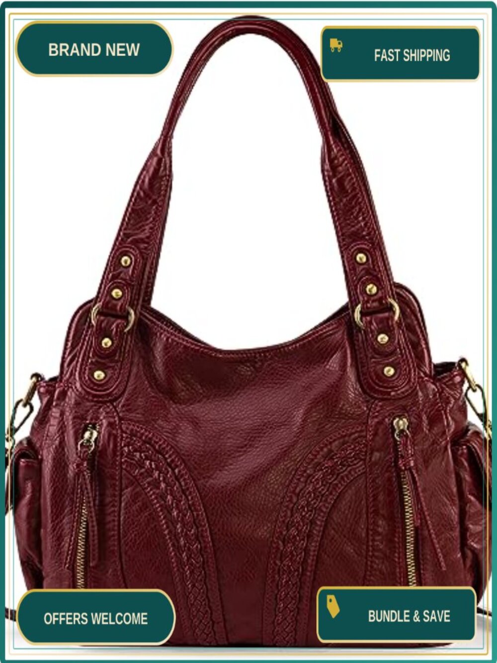 Montana West Soft Hobo Bag Crossbody Strap Shoulder Handbag Purse